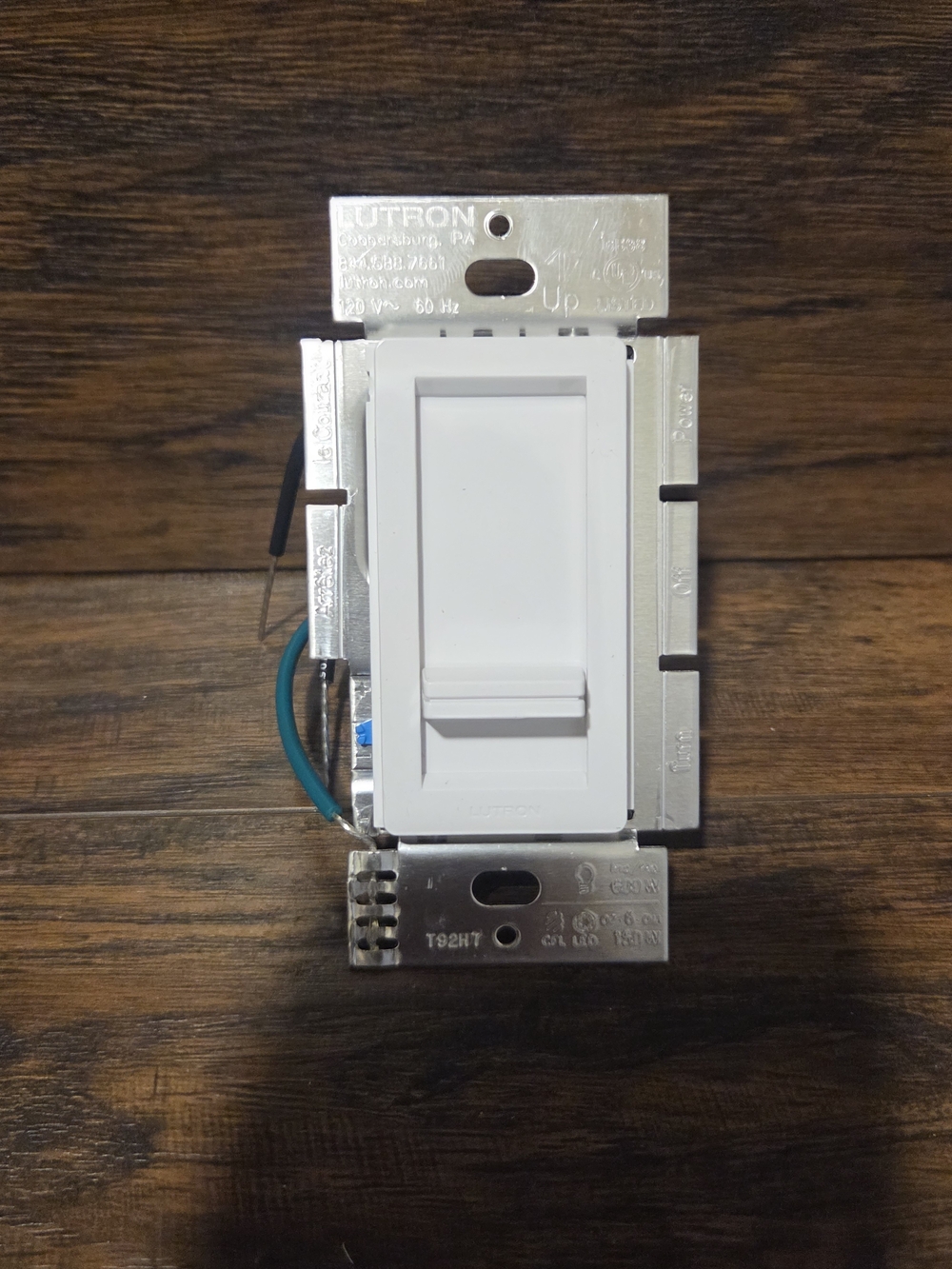 Lutron Lumea LED+ Single-pole LED Slide Light dimmer switch White